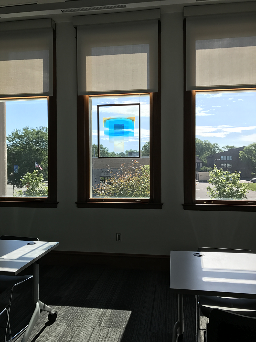 Sealine Glass hung on window pane